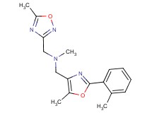 N-methyl-1-[5-methyl-2-(2-methylphenyl)-1,3-oxazol-4-yl]-N-[(5-methyl-1,2,4-oxadiazol-3-yl)methyl]methanamine