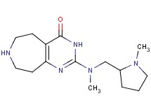 2-{methyl[(1-methylpyrrolidin-2-yl)methyl]amino}-3,5,6,7,8,9-hexahydro-4H-pyrimido[4,5-d]azepin-4-one