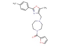 1-(2-furoyl)-4-{[5-methyl-2-(4-methylphenyl)-1,3-oxazol-4-yl]methyl}-1,4-diazepane