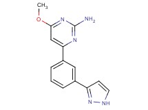 4-methoxy-6-[3-(1H-pyrazol-3-yl)phenyl]-2-pyrimidinamine trifluoroacetate