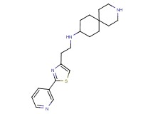 N-{2-[2-(3-pyridinyl)-1,3-thiazol-4-yl]ethyl}-3-azaspiro[5.5]undecan-9-amine dihydrochloride