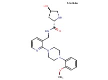 (4R)-4-hydroxy-N-({2-[4-(2-methoxyphenyl)piperazin-1-yl]pyridin-3-yl}methyl)-L-prolinamide
