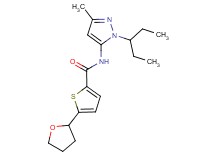 N-[1-(1-ethylpropyl)-3-methyl-1H-pyrazol-5-yl]-5-(tetrahydrofuran-2-yl)thiophene-2-carboxamide