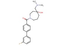 4-[(dimethylamino)methyl]-1-[(3'-fluoro-4-biphenylyl)carbonyl]-4-azepanol