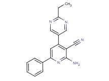 2-amino-4-(2-ethylpyrimidin-5-yl)-6-phenylnicotinonitrile