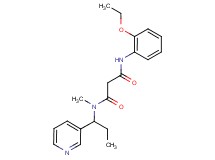 N'-(2-ethoxyphenyl)-N-methyl-N-(1-pyridin-3-ylpropyl)malonamide