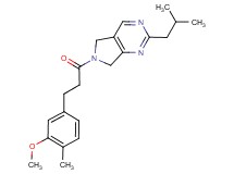 2-isobutyl-6-[3-(3-methoxy-4-methylphenyl)propanoyl]-6,7-dihydro-5H-pyrrolo[3,4-d]pyrimidine