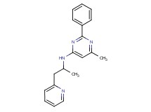 6-methyl-N-(1-methyl-2-pyridin-2-ylethyl)-2-phenylpyrimidin-4-amine