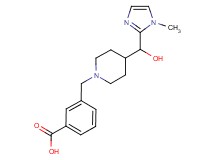 3-({4-[hydroxy(1-methyl-1H-imidazol-2-yl)methyl]piperidin-1-yl}methyl)benzoic acid