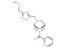 (1R*,5R*)-6-({3-[(methylthio)methyl]-1,2,4-oxadiazol-5-yl}methyl)-3-(pyridin-2-ylcarbonyl)-3,6-diazabicyclo[3.2.2]nonane