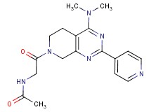 N-{2-[4-(dimethylamino)-2-pyridin-4-yl-5,8-dihydropyrido[3,4-d]pyrimidin-7(6H)-yl]-2-oxoethyl}acetamide