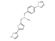 N-methyl-N-[4-(1H-pyrazol-1-yl)benzyl]-1-[5-(1H-pyrazol-3-yl)-2-furyl]methanamine