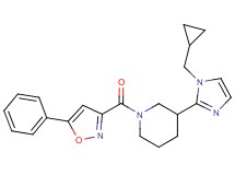 3-[1-(cyclopropylmethyl)-1H-imidazol-2-yl]-1-[(5-phenylisoxazol-3-yl)carbonyl]piperidine