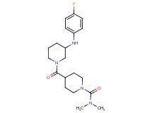 4-({3-[(4-fluorophenyl)amino]-1-piperidinyl}carbonyl)-N,N-dimethyl-1-piperidinecarboxamide