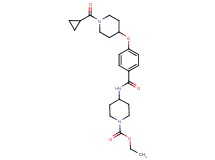 ethyl 4-[(4-{[1-(cyclopropylcarbonyl)-4-piperidinyl]oxy}benzoyl)amino]-1-piperidinecarboxylate