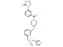 1-(3-{[4-(3-{[methyl(3-thienylmethyl)amino]methyl}phenoxy)-1-piperidinyl]carbonyl}phenyl)-2-imidazolidinone