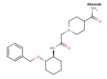 1-(2-{[(1S,2S)-2-(benzyloxy)cyclohexyl]amino}-2-oxoethyl)-4-piperidinecarboxamide