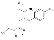 N-[(1-ethyl-1H-1,2,4-triazol-5-yl)methyl]-N-(4-methylbenzyl)butan-2-amine