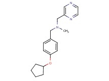 1-[4-(cyclopentyloxy)phenyl]-N-methyl-N-(pyrazin-2-ylmethyl)methanamine