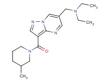 N-ethyl-N-({3-[(3-methylpiperidin-1-yl)carbonyl]pyrazolo[1,5-a]pyrimidin-6-yl}methyl)ethanamine
