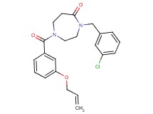 1-[3-(allyloxy)benzoyl]-4-(3-chlorobenzyl)-1,4-diazepan-5-one