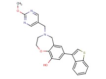 7-(1-benzothien-3-yl)-4-[(2-methoxypyrimidin-5-yl)methyl]-2,3,4,5-tetrahydro-1,4-benzoxazepin-9-ol