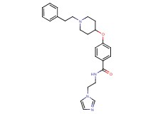 N-[2-(1H-imidazol-1-yl)ethyl]-4-{[1-(2-phenylethyl)-4-piperidinyl]oxy}benzamide