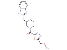2-[(1-{[5-(methoxymethyl)-1,3,4-oxadiazol-2-yl]carbonyl}piperidin-3-yl)methyl]-1H-benzimidazole
