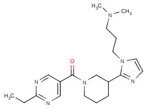 3-(2-{1-[(2-ethyl-5-pyrimidinyl)carbonyl]-3-piperidinyl}-1H-imidazol-1-yl)-N,N-dimethyl-1-propanamine