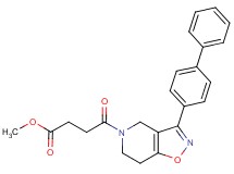 methyl 4-[3-(4-biphenylyl)-6,7-dihydroisoxazolo[4,5-c]pyridin-5(4H)-yl]-4-oxobutanoate