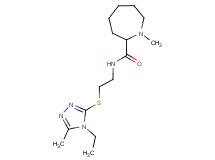 N-{2-[(4-ethyl-5-methyl-4H-1,2,4-triazol-3-yl)thio]ethyl}-1-methylazepane-2-carboxamide