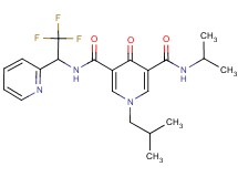 1-isobutyl-N-isopropyl-4-oxo-N'-[2,2,2-trifluoro-1-(2-pyridinyl)ethyl]-1,4-dihydro-3,5-pyridinedicarboxamide