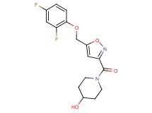 1-({5-[(2,4-difluorophenoxy)methyl]-3-isoxazolyl}carbonyl)-4-piperidinol