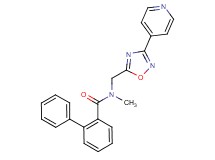 N-methyl-N-{[3-(4-pyridinyl)-1,2,4-oxadiazol-5-yl]methyl}-2-biphenylcarboxamide