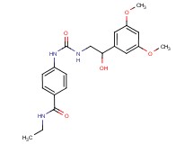 4-[({[2-(3,5-dimethoxyphenyl)-2-hydroxyethyl]amino}carbonyl)amino]-N-ethylbenzamide