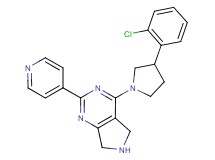 4-[3-(2-chlorophenyl)pyrrolidin-1-yl]-2-pyridin-4-yl-6,7-dihydro-5H-pyrrolo[3,4-d]pyrimidine