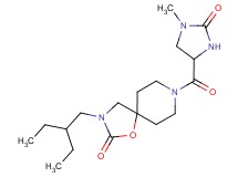 3-(2-ethylbutyl)-8-[(1-methyl-2-oxoimidazolidin-4-yl)carbonyl]-1-oxa-3,8-diazaspiro[4.5]decan-2-one