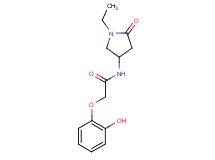 N-(1-ethyl-5-oxopyrrolidin-3-yl)-2-(2-hydroxyphenoxy)acetamide