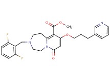 methyl 3-(2,6-difluorobenzyl)-7-oxo-9-[3-(3-pyridinyl)propoxy]-1,2,3,4,5,7-hexahydropyrido[1,2-d][1,4]diazepine-10-carboxylate