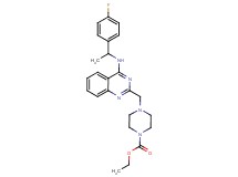 ethyl 4-[(4-{[1-(4-fluorophenyl)ethyl]amino}-2-quinazolinyl)methyl]-1-piperazinecarboxylate