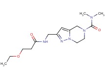 2-{[(3-ethoxypropanoyl)amino]methyl}-N,N-dimethyl-6,7-dihydropyrazolo[1,5-a]pyrazine-5(4H)-carboxamide
