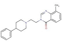 8-methyl-3-[2-(4-phenylpiperidin-1-yl)ethyl]quinazolin-4(3H)-one
