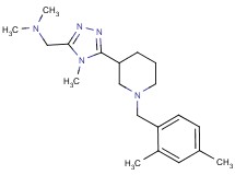 ({5-[1-(2,4-dimethylbenzyl)piperidin-3-yl]-4-methyl-4H-1,2,4-triazol-3-yl}methyl)dimethylamine