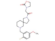 3-{2-[7-(2-fluoro-5-methoxybenzyl)-2,7-diazaspiro[4.5]dec-2-yl]-2-oxoethyl}-1,3-oxazolidin-2-one