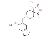 1-ethyl-8-[(6-methoxy-2,3-dihydro-1H-inden-5-yl)methyl]-1,3,8-triazaspiro[4.5]decane-2,4-dione