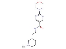 N-[2-(1-methylpiperidin-3-yl)ethyl]-2-morpholin-4-ylpyrimidine-5-carboxamide