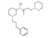 N-methyl-3-(1,2-oxazinan-2-yl)-N-[1-(3-phenylpropyl)-3-piperidinyl]propanamide