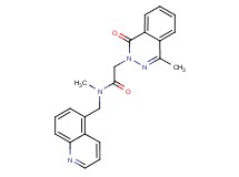 N-methyl-2-(4-methyl-1-oxo-2(1H)-phthalazinyl)-N-(5-quinolinylmethyl)acetamide
