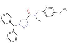 1-(diphenylmethyl)-N-(4-ethylbenzyl)-N-methyl-1H-1,2,3-triazole-4-carboxamide