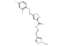 5-[(2,4-difluorophenoxy)methyl]-N-[2-(1-methyl-1H-pyrazol-4-yl)ethyl]-3-isoxazolecarboxamide